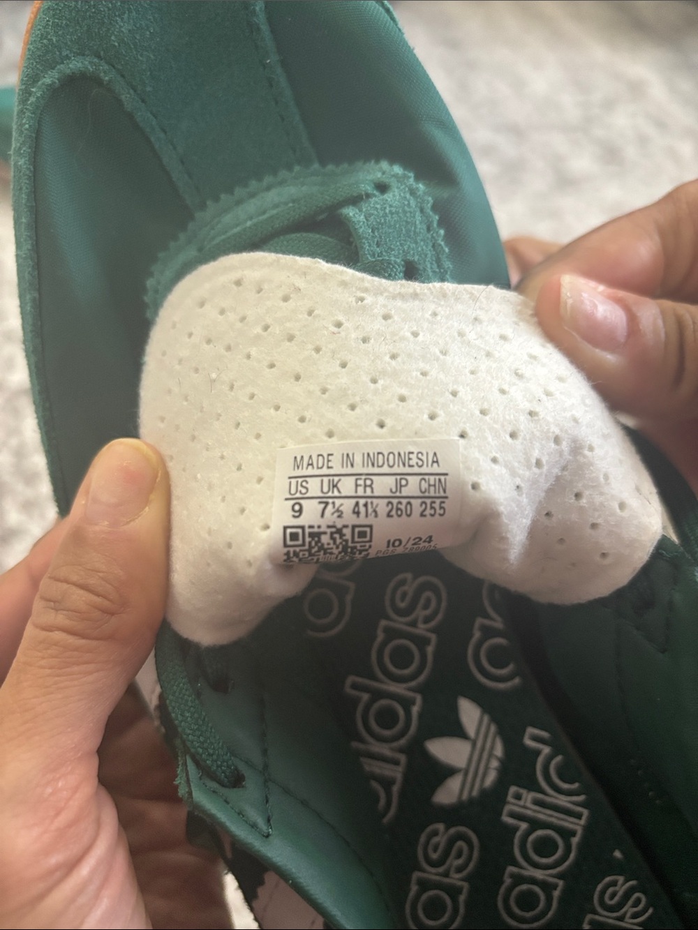 adidas Teal Green Low-Top Sneakers
